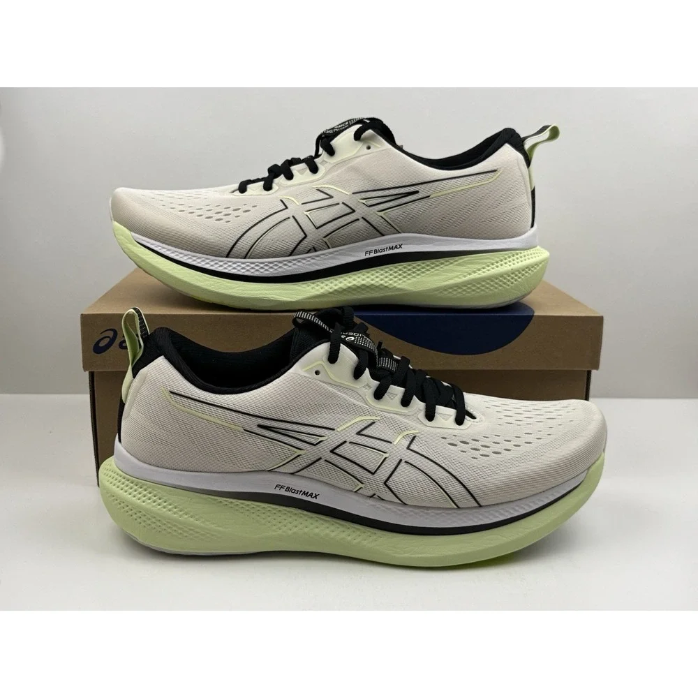 Asics GlideRide Max Running Shoes Men's Size 12 Birch/Black 1011B891-200